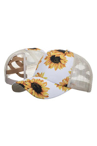 Sunflower & Cow Criss Cross Hats