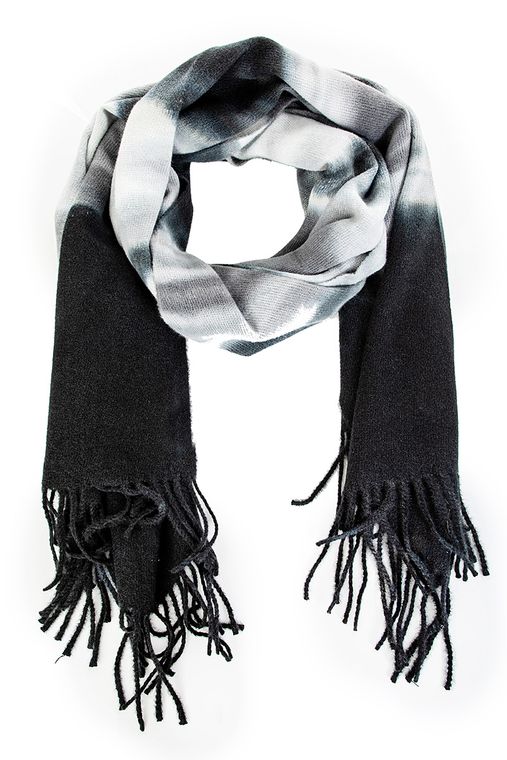 Black and Grey Ombre Scarf